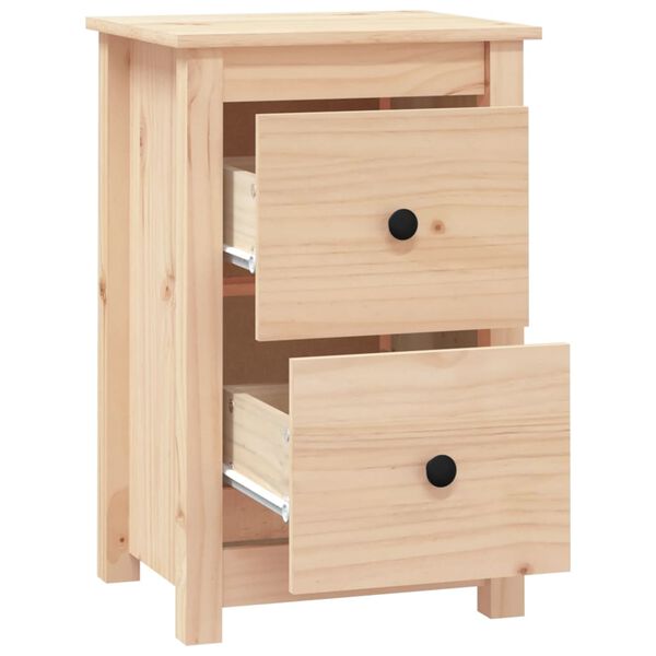 vidaXL Table de chevet 40x35x61,5 cm Bois de pin massif