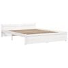 vidaXL Cadre de lit sans matelas blanc bois massif 140x190 cm
