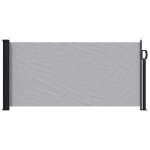 vidaXL Store lat&eacute;ral r&eacute;tractable Gris 300 x 100 cm Polyester