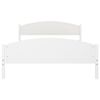 vidaXL Cadre de lit sans matelas blanc bois de pin massif 140x200 cm