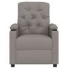 vidaXL Fauteuil inclinable Taupe Tissu