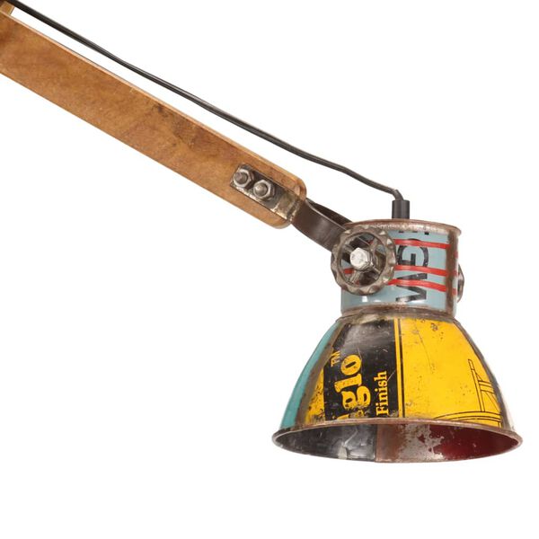 vidaXL Applique Style industriel Multicolore Ronde E27