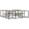 vidaXL Table basse ch&ecirc;ne sonoma 121x121x40 cm bois d'ing&eacute;nierie