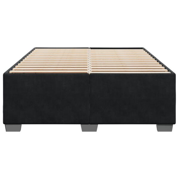 vidaXL Cadre de lit sans matelas noir 160x200 cm velours
