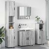 vidaXL Ensemble de mobilier de salle de bain 4 pcs Gris Sonoma