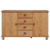 vidaXL Buffet avec tiroir ASKIM 133,5 x 40 x 79 cm Bois de pin massif