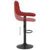 vidaXL Tabourets de bar lot de 2 rouge bordeaux velours