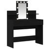 vidaXL Table de Toilette Ch&ecirc;ne noir 100 x 40 x 130 cm