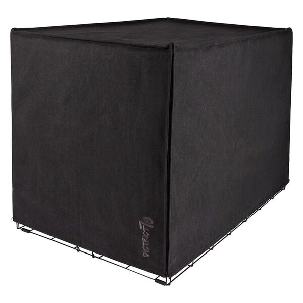 DISTRICT70 Couverture de cage pour chien Gris fonc&eacute; XL