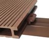 vidaXL Planche de terrasse 6 pcs Marron WPC
