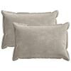 vidaXL Housse de coussin 2 pcs HOUTEN Gris clair 30 x 50 cm