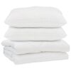 vidaXL Couette avec oreiller 3 pi&egrave;ces Blanc Microfibre