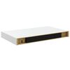 vidaXL &Eacute;tag&egrave;re murale flottante 2 pcs Blanc brillant 40x23x3,8 cm MDF