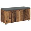 vidaXL Banc d'entr&eacute;e avec coussin Bois ancien 100 x 38 x 46 cm
