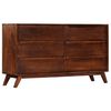 vidaXL Armoire &agrave; tiroirs Marron 140x40x80 cm Bois de manguier massif