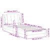 vidaXL Cadre de lit sans matelas Zadar blanc 100x203 cm similicuir
