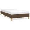vidaXL Cadre de lit sans matelas marron fonc&eacute; 100x200 cm tissu