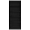 vidaXL Armoire Ch&ecirc;ne noir 80 x 50 x 200 cm Bois d'ing&eacute;nierie