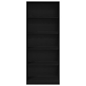vidaXL Armoire Ch&ecirc;ne noir 80 x 50 x 200 cm Bois d'ing&eacute;nierie