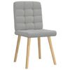 vidaXL Chaises &agrave; manger lot de 6 gris nuage tissu