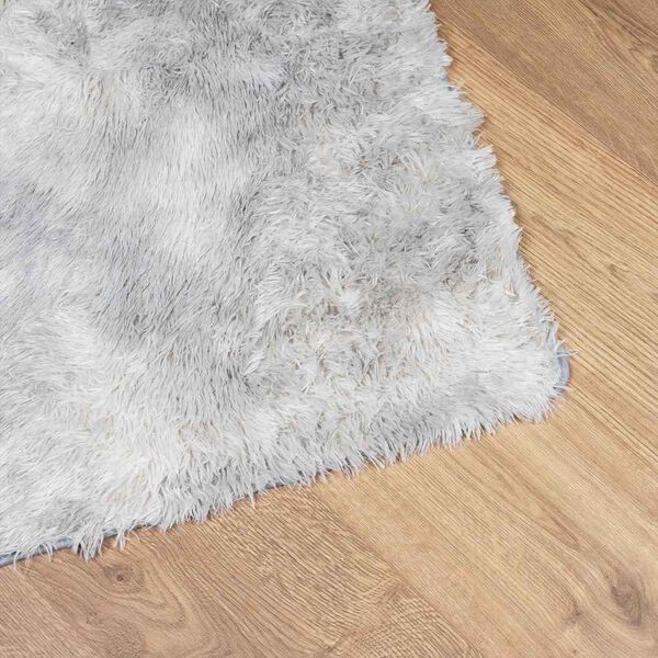 vidaXL Tapis shaggy &agrave; poils longs NAVARRA gris argent&eacute; 80x150 cm