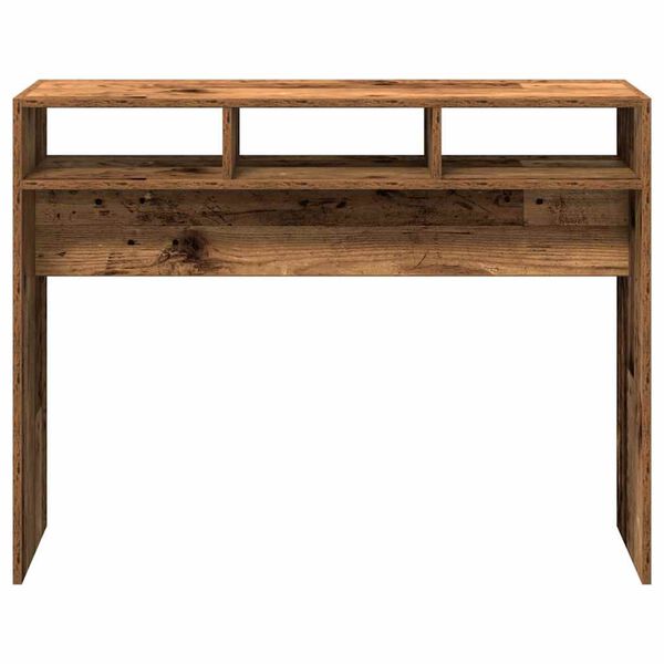 vidaXL Table console vieux bois 105x30x80 cm bois d'ing&eacute;nierie