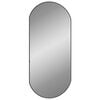 vidaXL Miroir mural Noir 90x40 cm Ovale