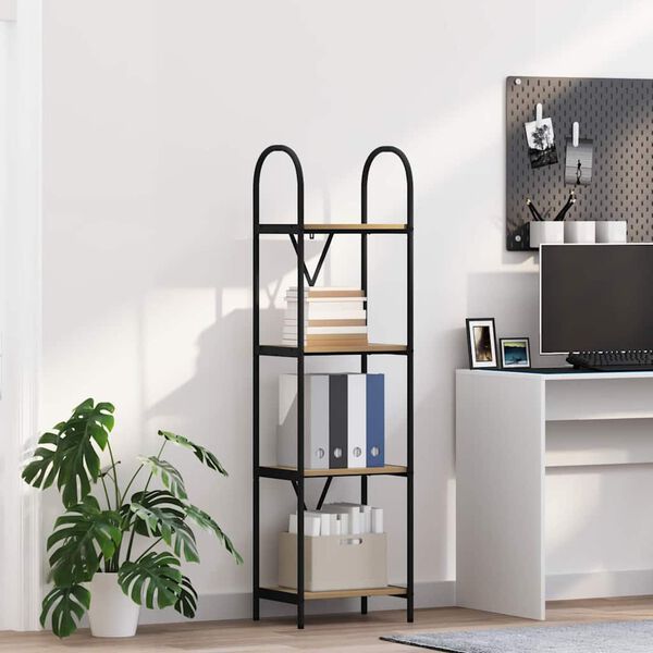 vidaXL &Eacute;tag&egrave;re Ch&ecirc;ne artisanal 40 x 30 x 146 cm Bois d'ing&eacute;nierie