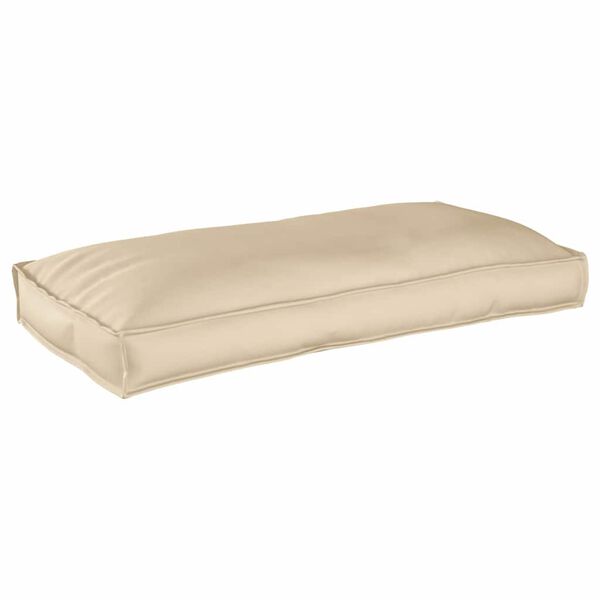 vidaXL Coussin Beige 120 x 60 x 12 cm Tissu Oxford