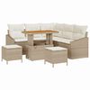 vidaXL Ensemble de canap&eacute; de jardin 8 pc 7-Nombre de places Beige