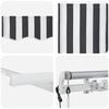 vidaXL Auvent R&eacute;tractable Anthracite et blanc 300 x 200 cm