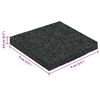 vidaXL Tapis en Caoutchouc Noir Caoutchouc