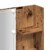 vidaXL Coiffeuse avec LED vieux bois 60x40x140 cm