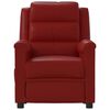 vidaXL Fauteuil de massage Rouge bordeaux Similicuir