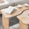 vidaXL Table basse 2 pcs Naturel Bois massif en pin