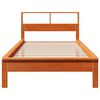 vidaXL Lit biblioth&egrave;que sans matelas cire marron 90x200 cm pin massif