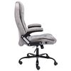 vidaXL Chaise de bureau gris clair similicuir daim