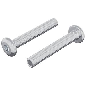 vidaXL Vis de verrou Uni 2 pcs Argent&eacute; M6 x 35 mm Acier