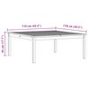 vidaXL Table basse de jardin 110x110x45 cm Bois solide d'acacia
