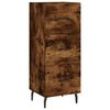 vidaXL Buffet haut Ch&ecirc;ne fum&eacute; 34,5x34x180 cm Bois d'ing&eacute;nierie