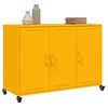 vidaXL Buffet jaune moutarde 100,5x39x72 cm acier