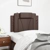 vidaXL Coussin de t&ecirc;te de lit Viana marron 90 cm similicuir