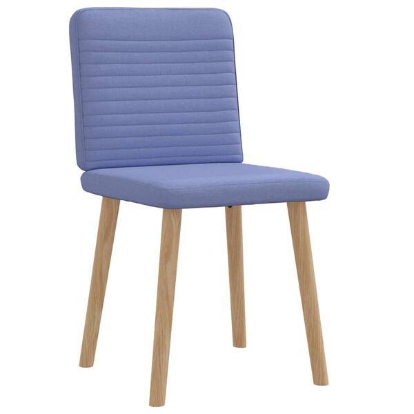 vidaXL Chaises à manger lot de 2 bleu jean tissu