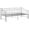 vidaXL Cadre de canap&eacute;-lit extensible sans matelas gris m&eacute;tal 90x200cm