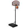 vidaXL Support de basket-ball Noir 237-307 cm Polyéthylène