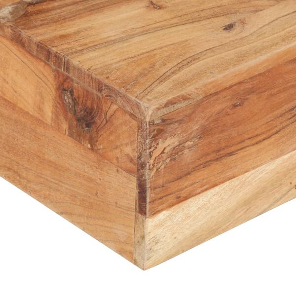 vidaXL Table basse 80x80x28 cm Bois d'acacia massif