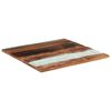 vidaXL Dessus de table carré 80x80 cm 25-27 mm Bois de récupération
