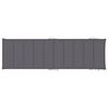 vidaXL Chaise longue de jardin avec coussin Bois d'acacia solide