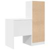vidaXL Bureau avec tiroir 2 pcs Blanc