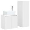 vidaXL Ensemble de mobilier de salle de bain 2 pc Blanc